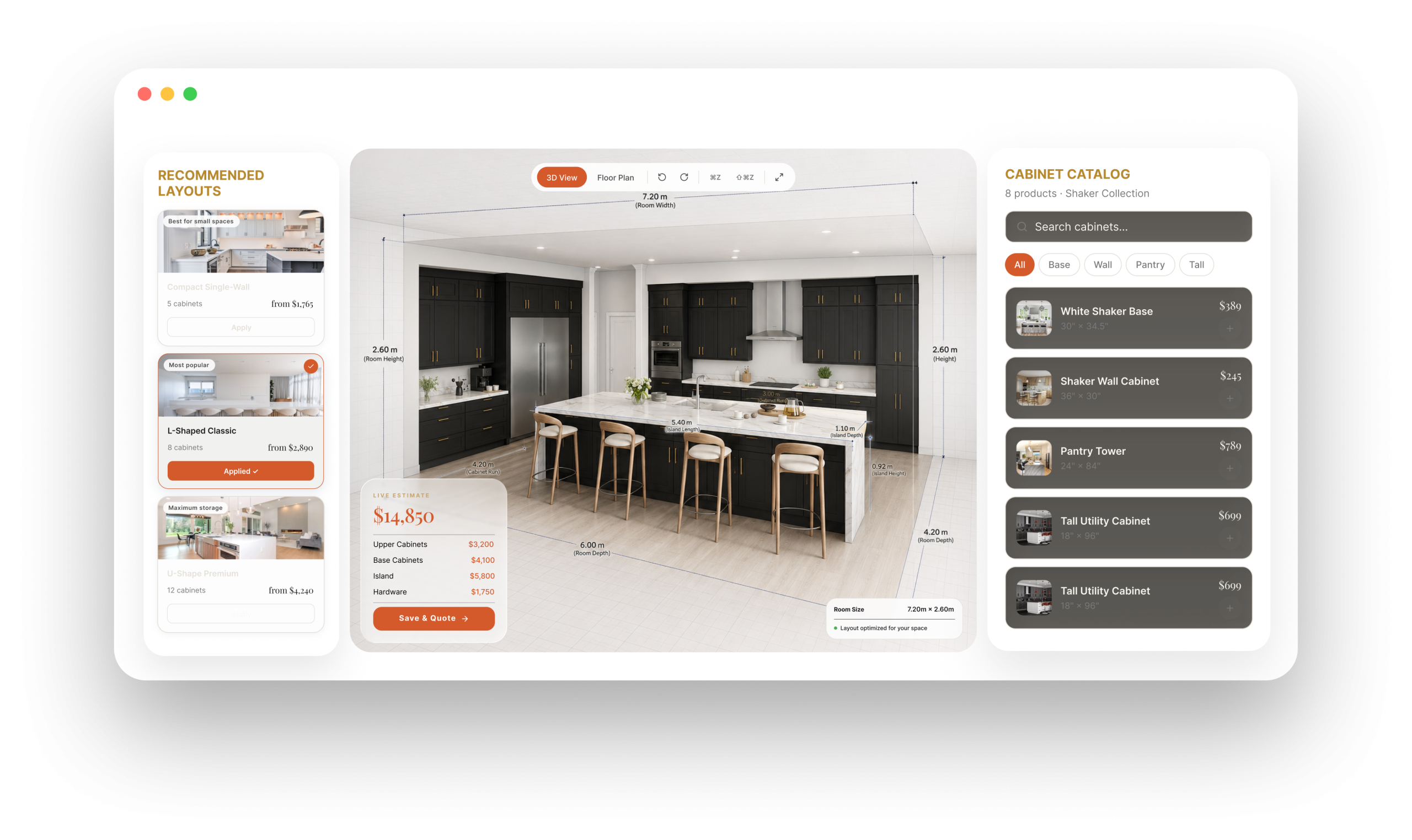 Highland Cabinetry 3D design studio